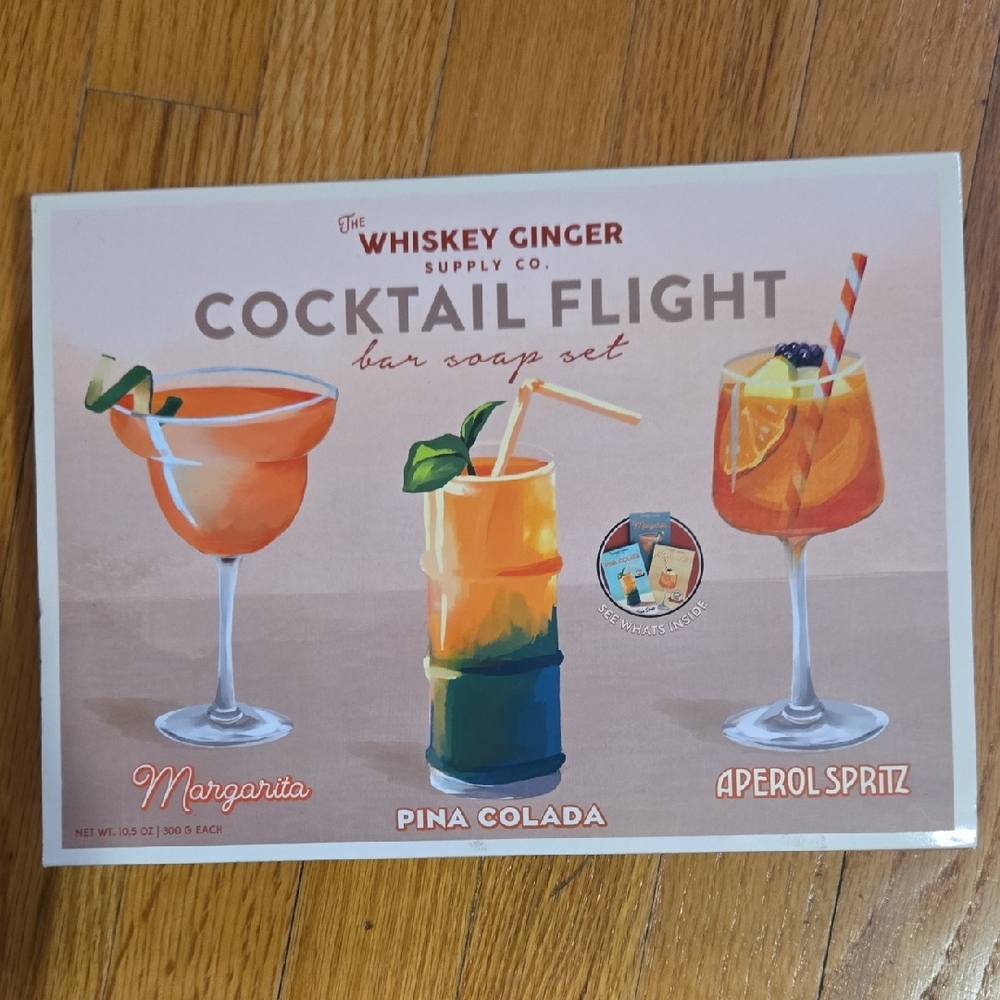 Whiskey Ginger Cocktail Flight Bar Soap Set